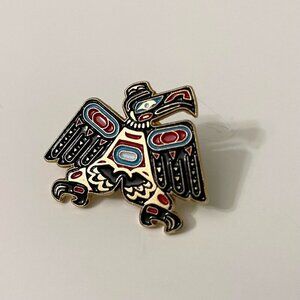 Vintage Native Eagle Pin Made in Taiwan